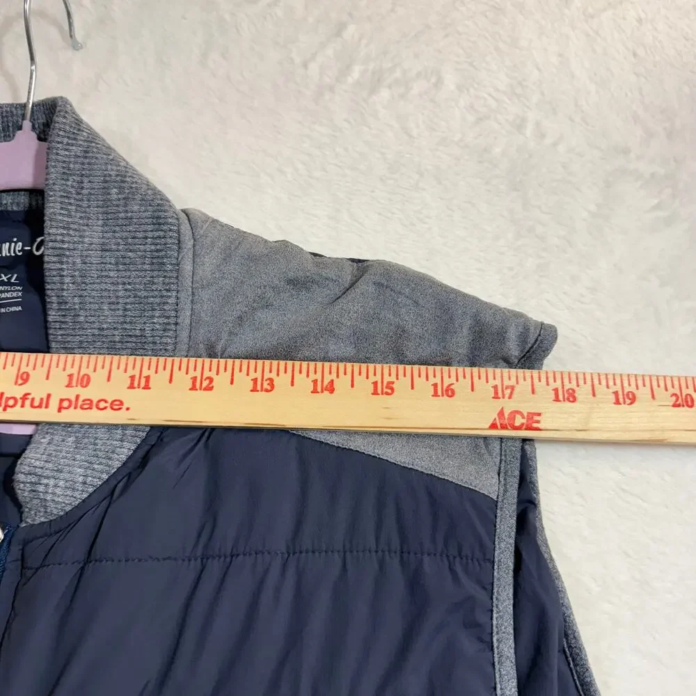 Johnnie-O XL Duffy Puffer Vest Dark Blue Pocket Golf Sport Active Outdoor‎ $149
